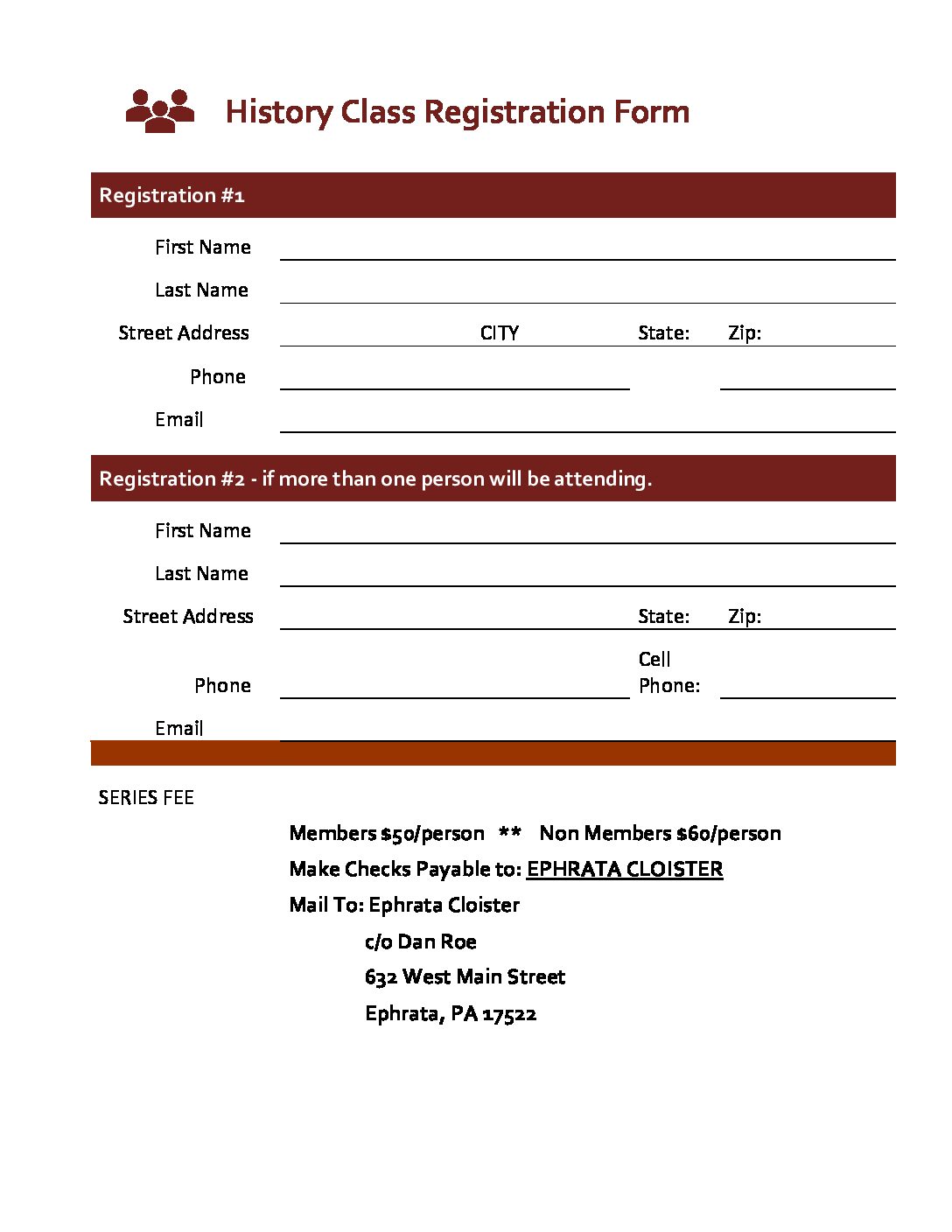 History_Class_Registration_2024 Historic Ephrata Cloister